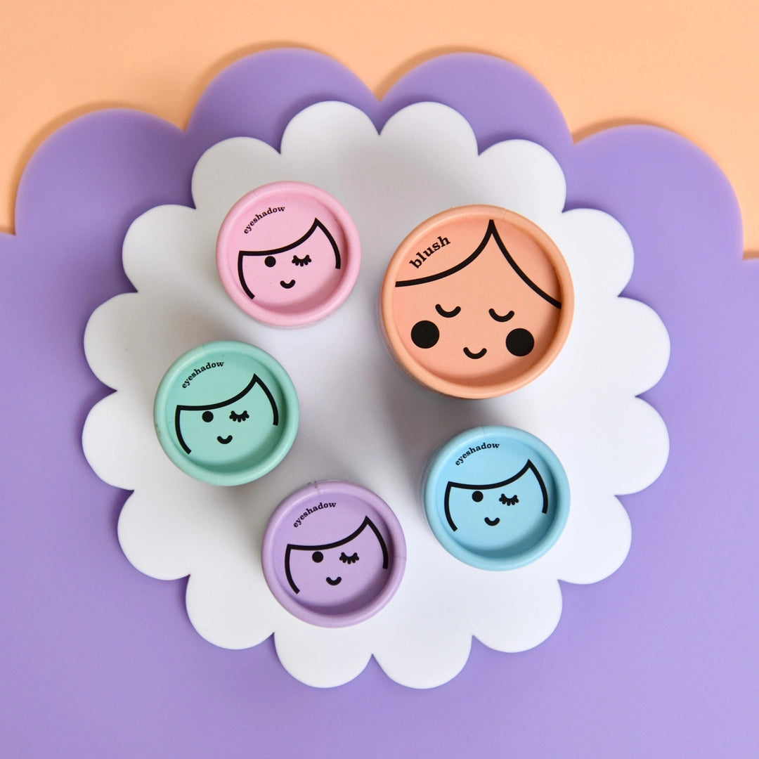 No Nasties Kids - Pink Eco Natural Pressed Powder Eyeshadow & Blush