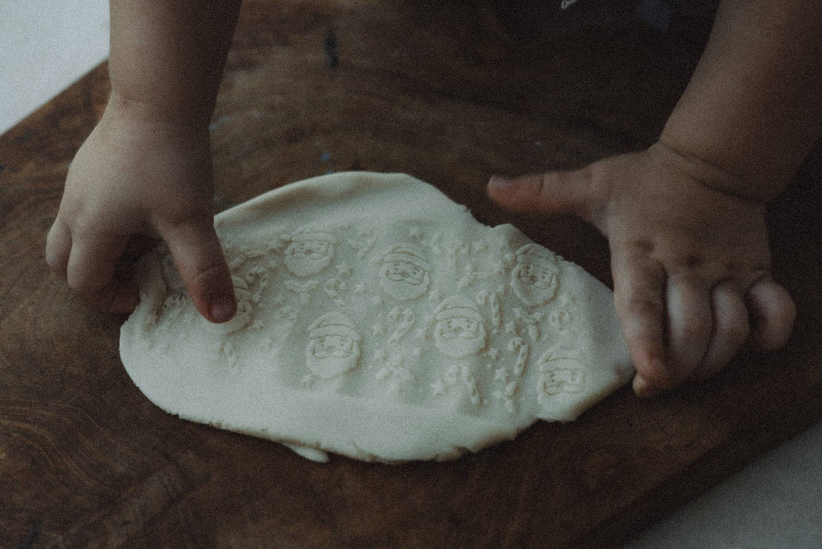 Kinfolk Pantry - Santa Christmas Roller - Pattern Playdough Roller