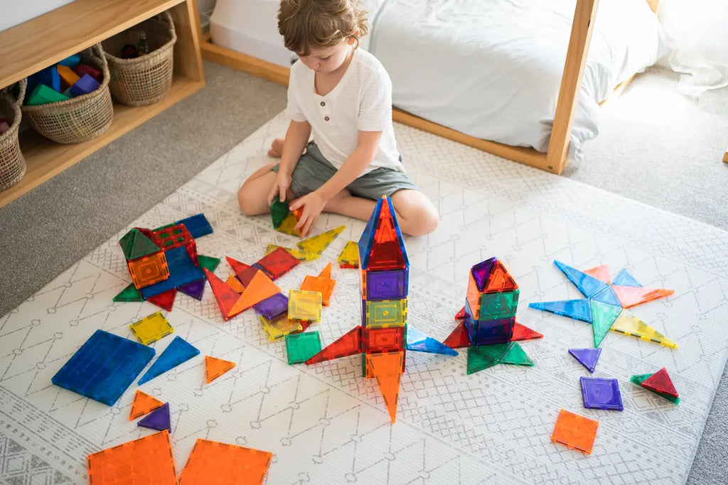 Learn & Grow Magnetic Tiles - Builders Pack - 110 piece set