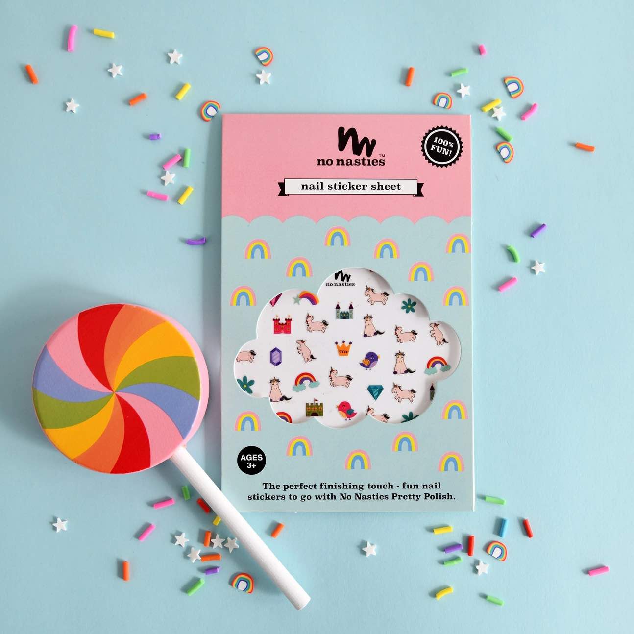 No Nasties Kids - Nail Sticker Sheet