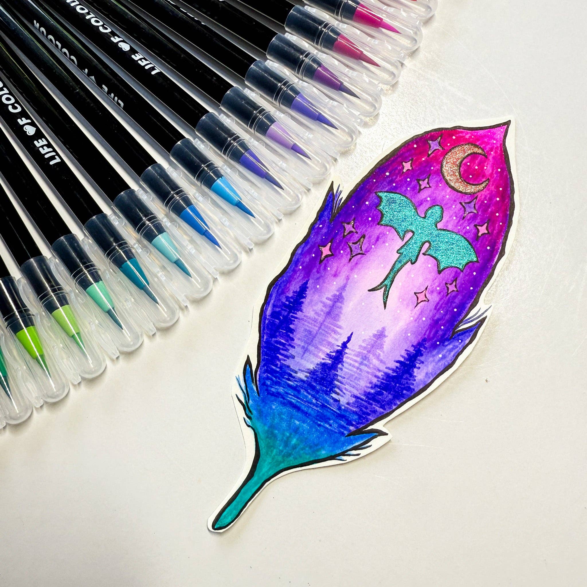 Life of Colour - Watercolour Brush Pens - Mermaid Colours