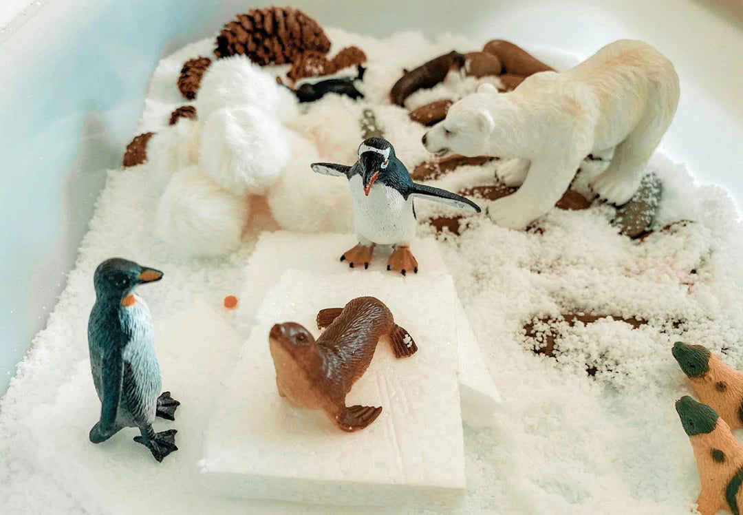 instan snow sensory play