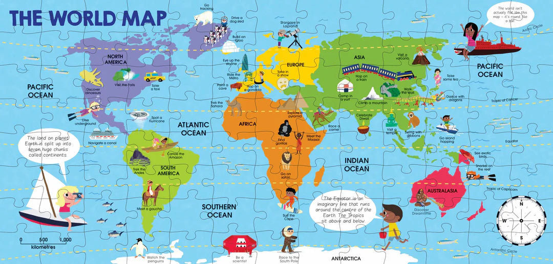 Book | Factivity - Book & Puzzle - Explore the World