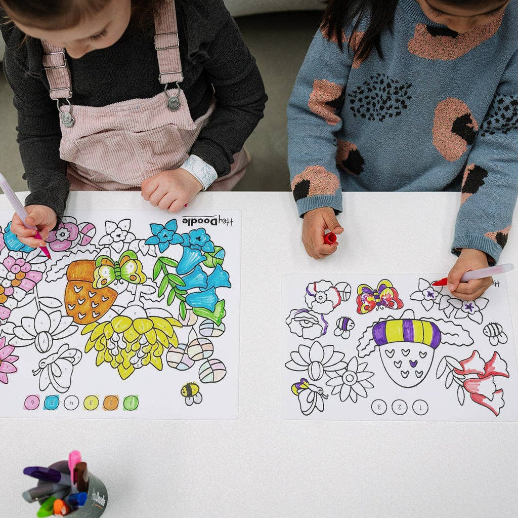 Flower Power Classic Colouring & Doodle Mat