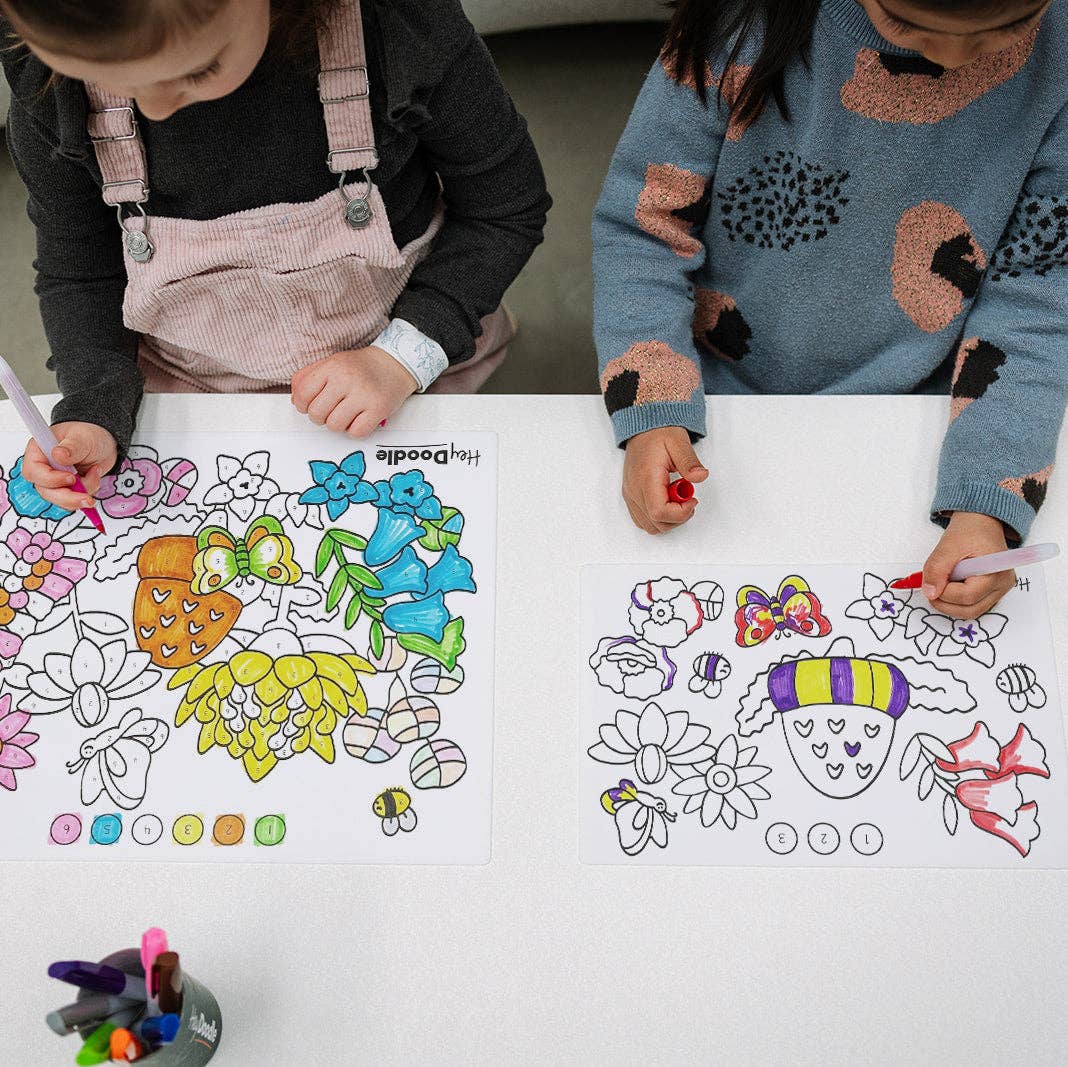 Flower Power Classic Colouring & Doodle Mat