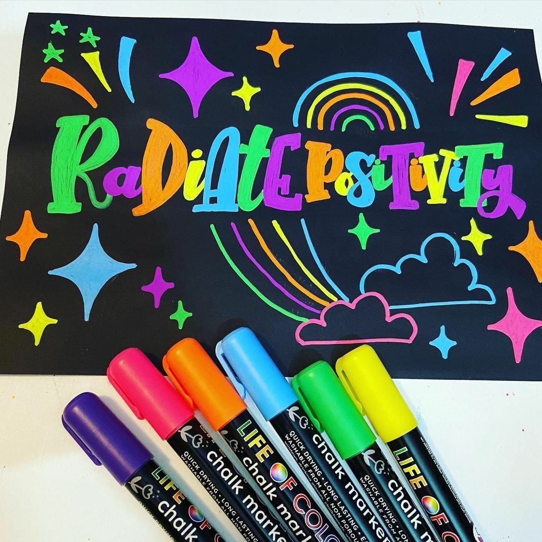 Life of Colour - Liquid Chalk Markers – 6mm Dual Tips