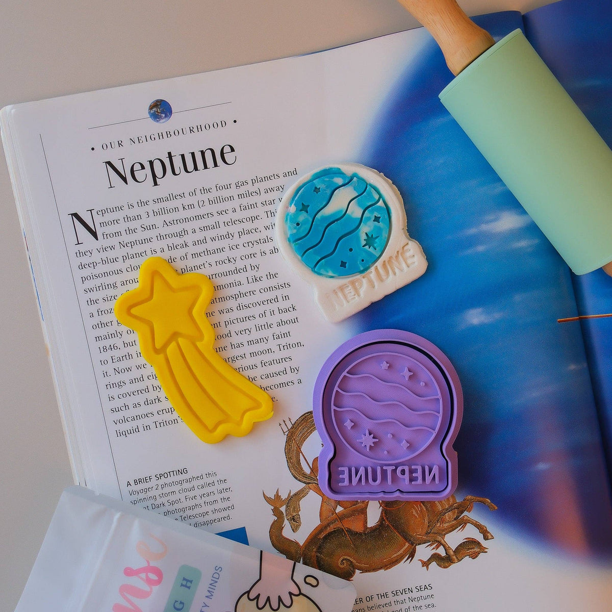 Play Sense - Eco Playdough Stamp | Limited Edition | Neptune