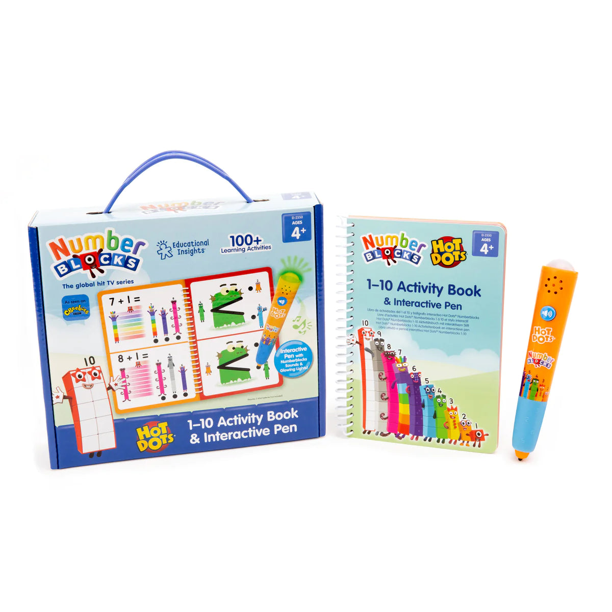 Educational Insights - Hot Dots® Numberblocks 1-10 Activity Book & Interactive Pen