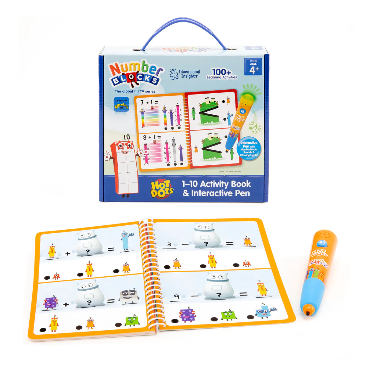 Educational Insights - Hot Dots® Numberblocks 1-10 Activity Book & Interactive Pen