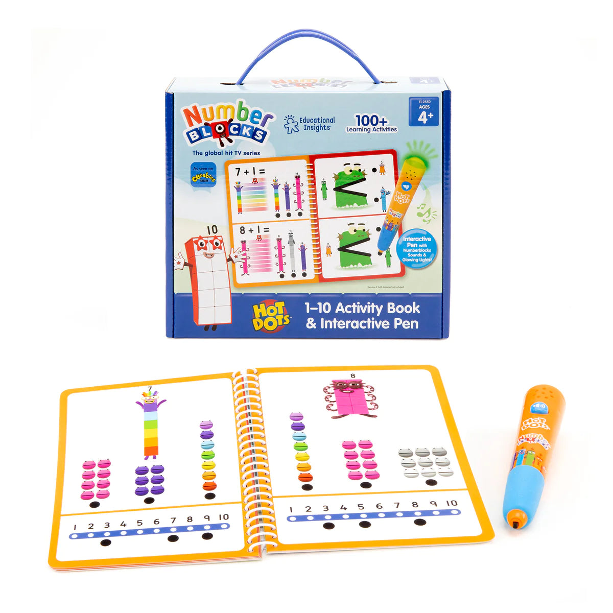 Educational Insights - Hot Dots® Numberblocks 1-10 Activity Book & Interactive Pen