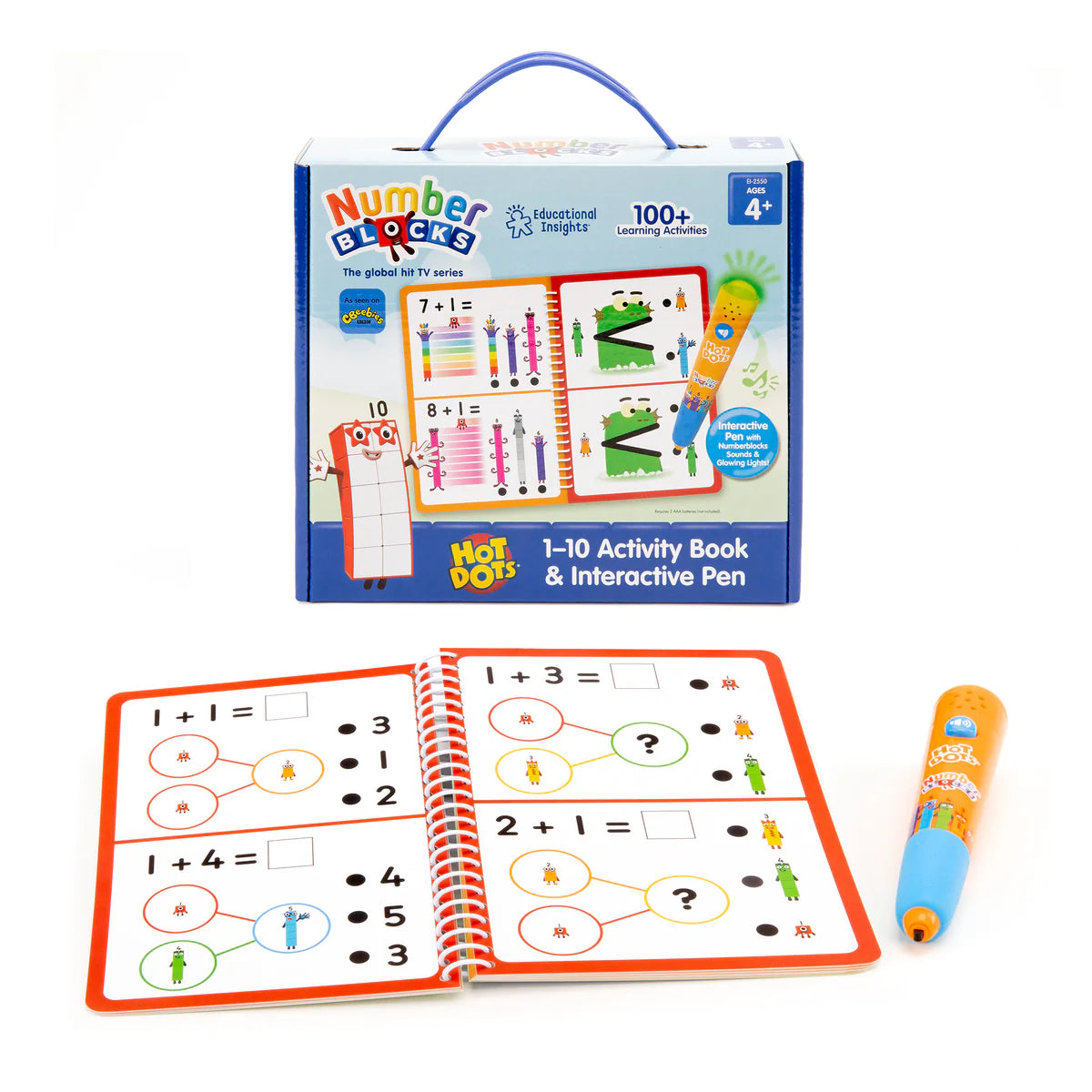 Educational Insights - Hot Dots® Numberblocks 1-10 Activity Book & Interactive Pen