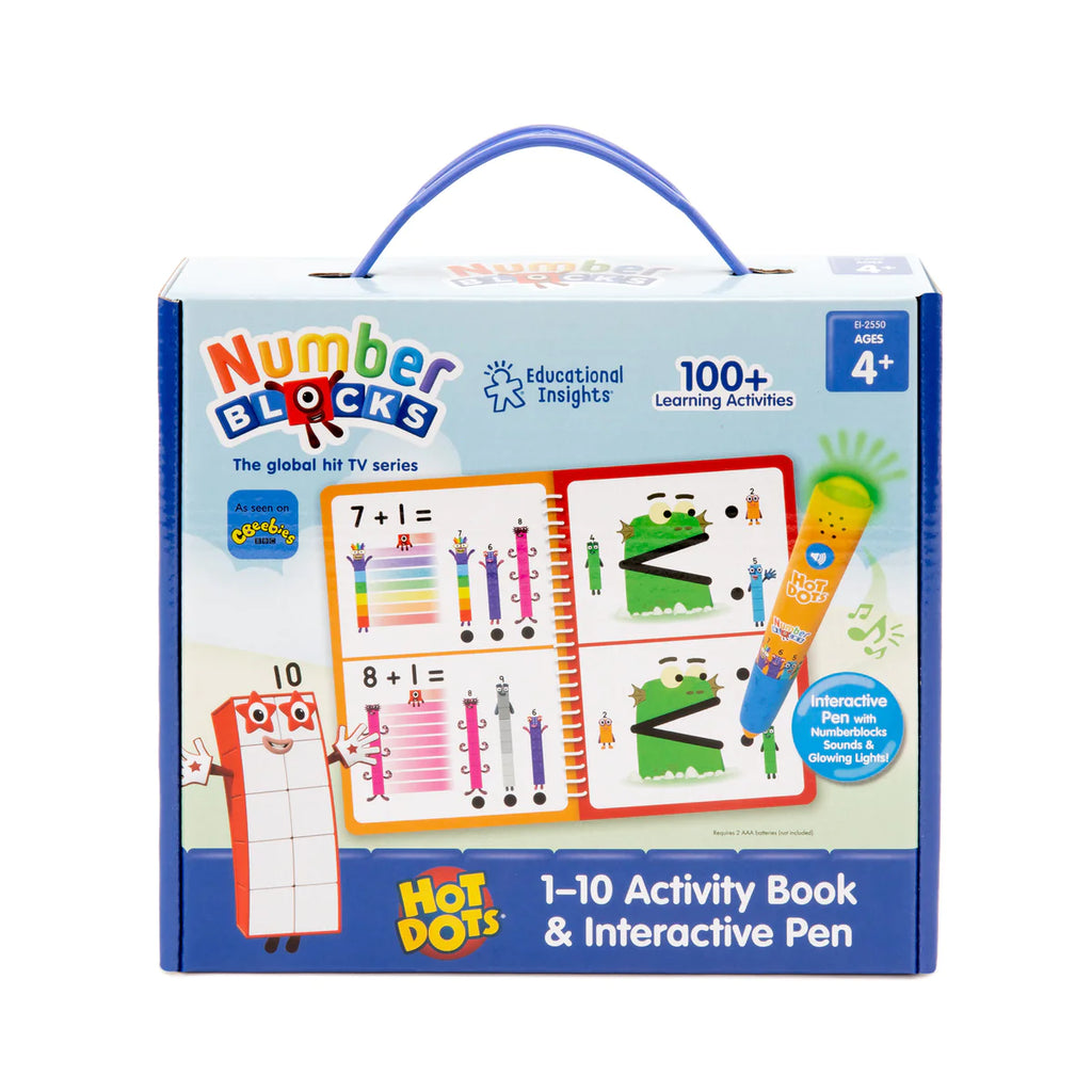 Educational Insights - Hot Dots® Numberblocks 1-10 Activity Book & Interactive Pen