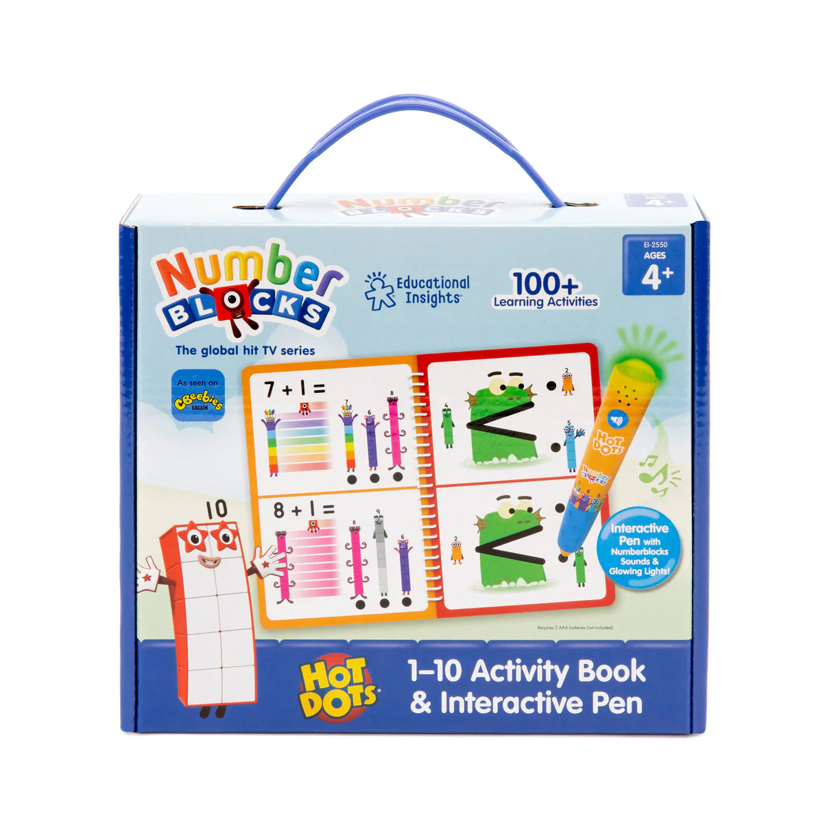 Educational Insights - Hot Dots® Numberblocks 1-10 Activity Book & Interactive Pen