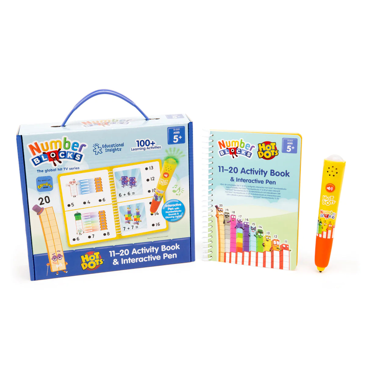 Educational Insights - Hot Dots® Numberblocks 11-20 Activity Book & Interactive Pen