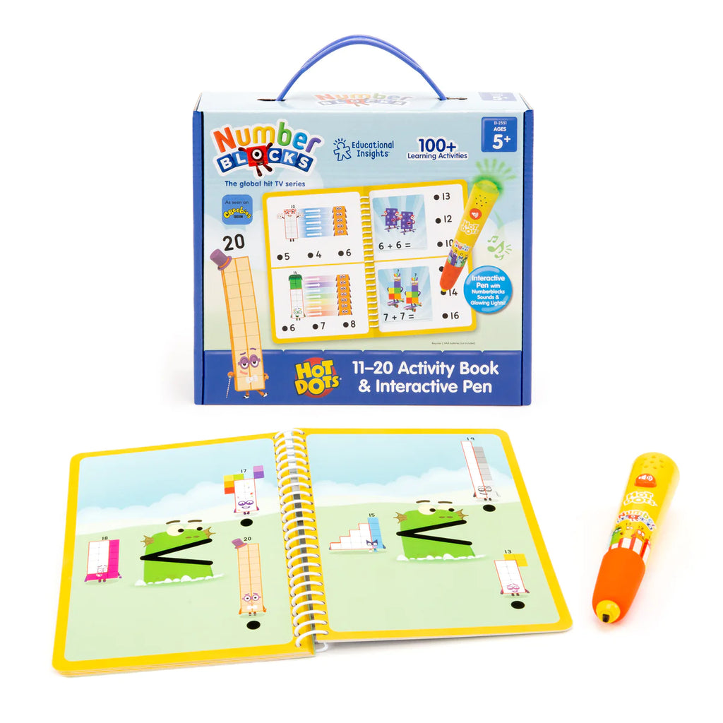 Educational Insights - Hot Dots® Numberblocks 11-20 Activity Book & Interactive Pen
