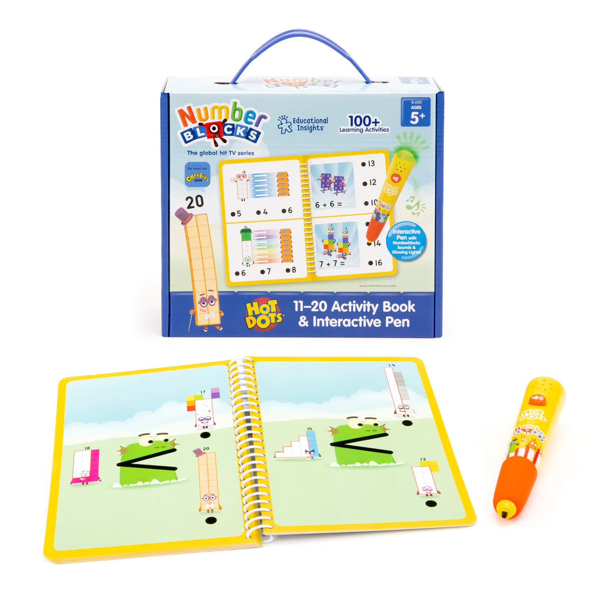 Educational Insights - Hot Dots® Numberblocks 11-20 Activity Book & Interactive Pen