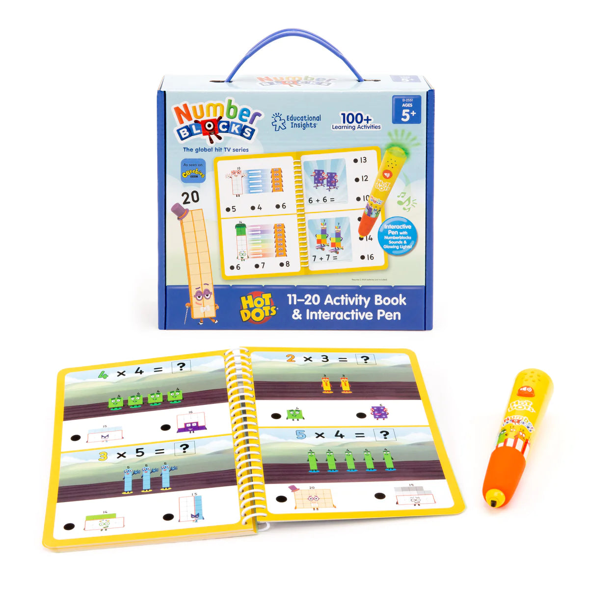 Educational Insights - Hot Dots® Numberblocks 11-20 Activity Book & Interactive Pen