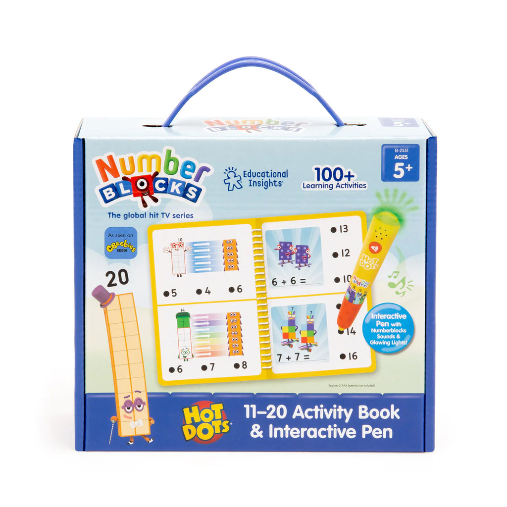 Educational Insights - Hot Dots® Numberblocks 11-20 Activity Book & Interactive Pen