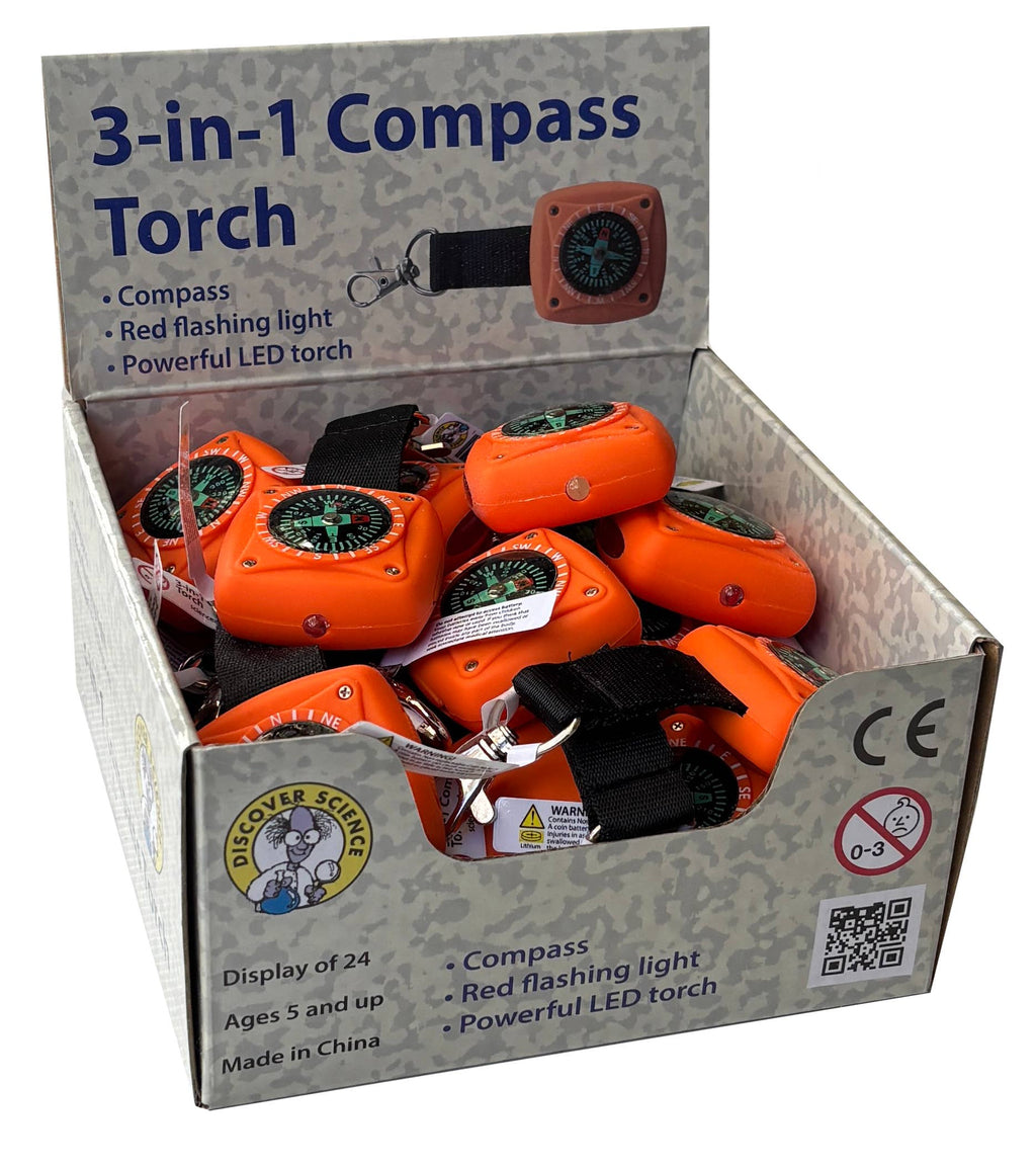 Science & Nature 3-in-1 Compass Torch