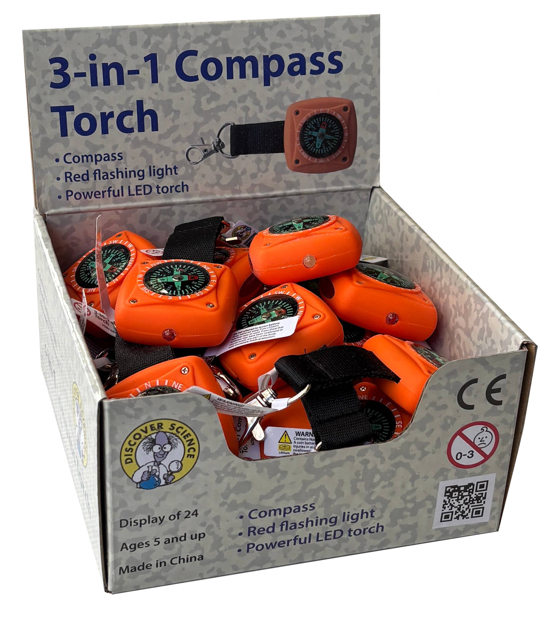 Science and Nature 3-in-1 Compass Torch