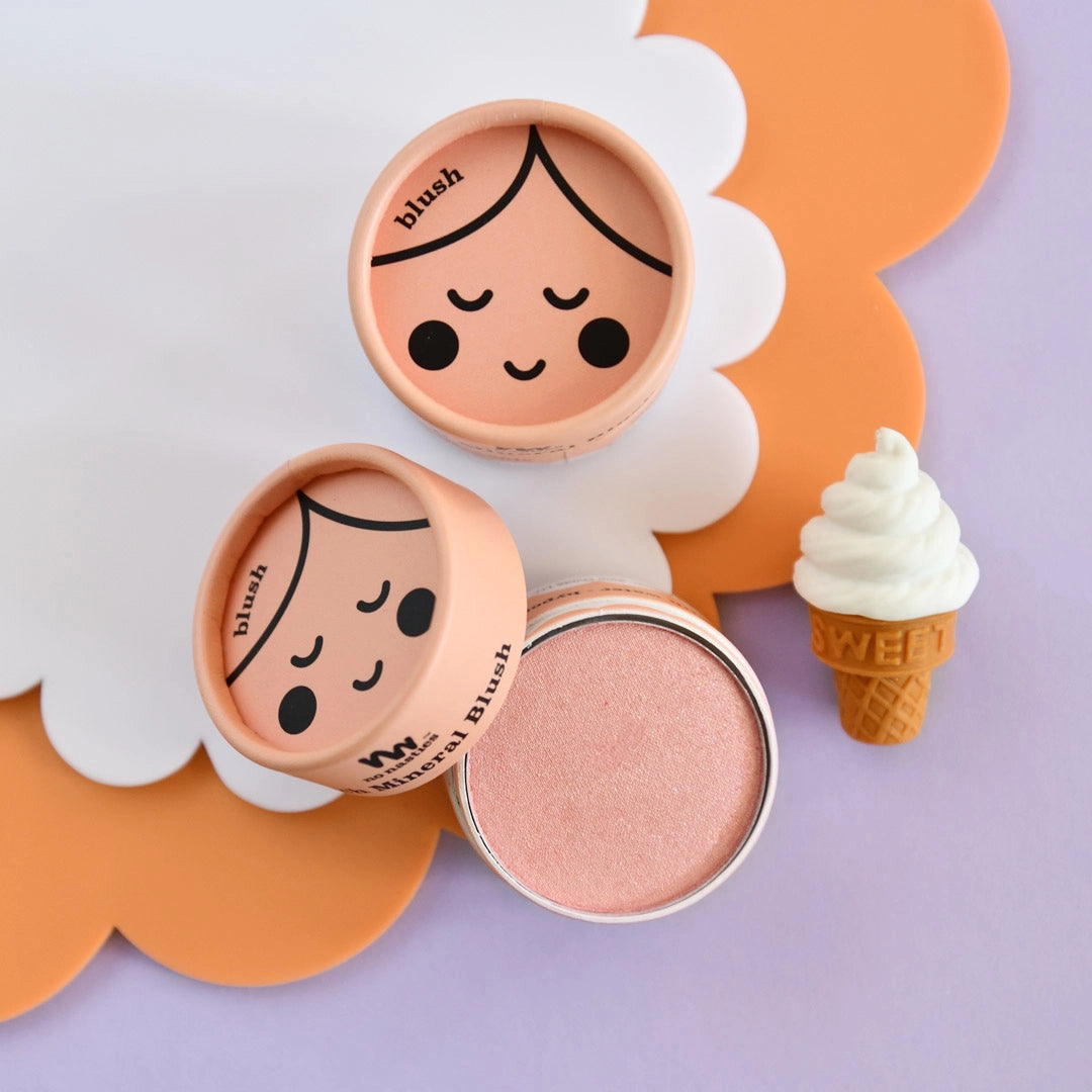 No Nasties Kids - Pink Eco Natural Pressed Powder Eyeshadow & Blush