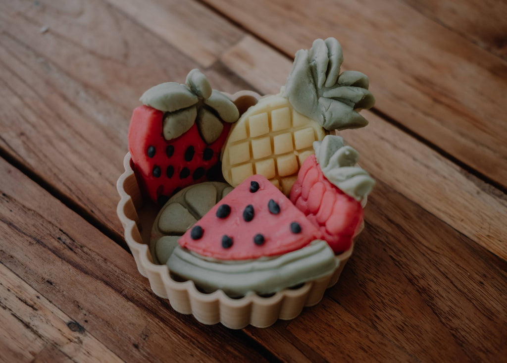 Kinfolk Pantry - Summer Fruit Cutter Set - Eco Playdough Tool