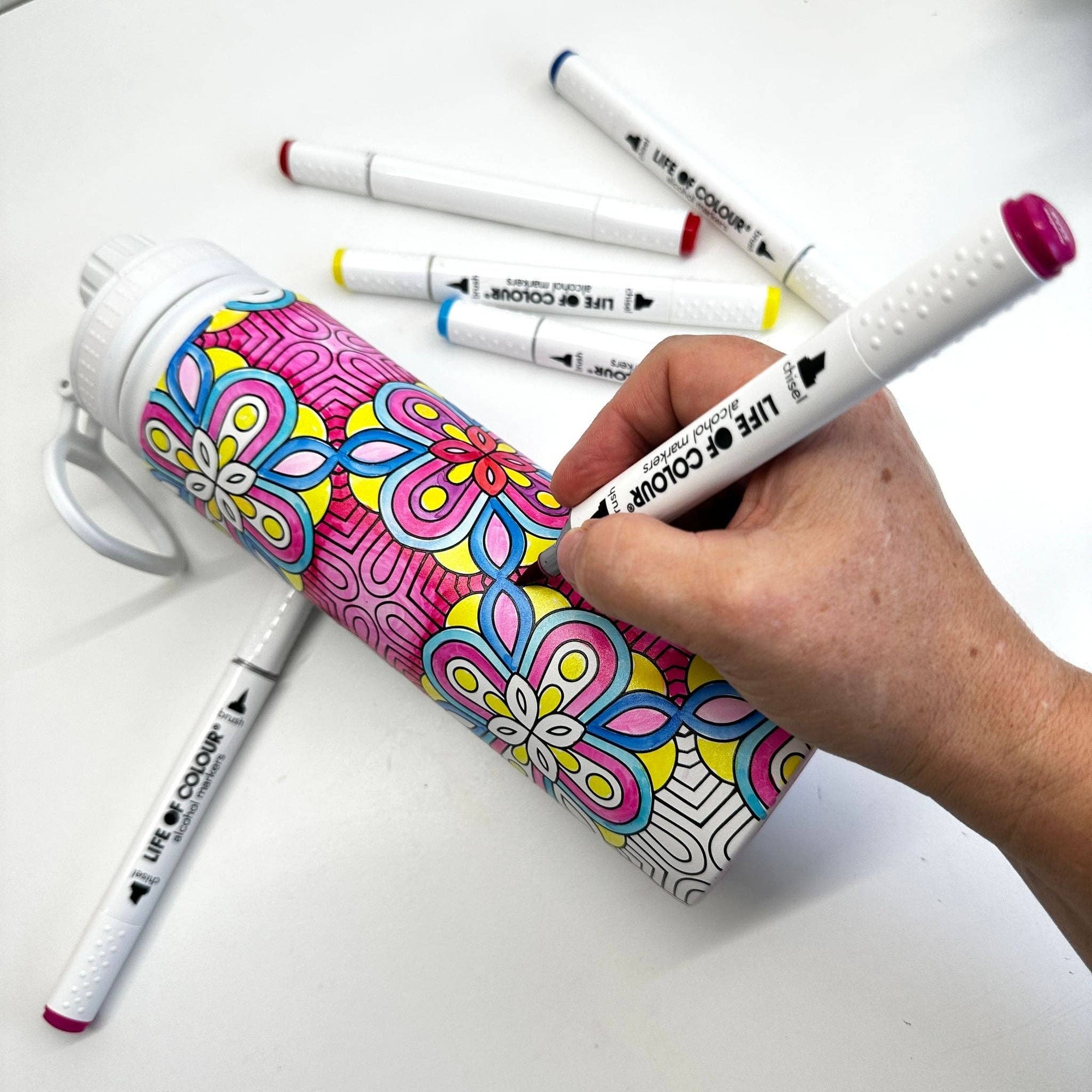 Life of Colour - Art Markers - 24 Alcohol Based, Dual Tip Markers for Colouring
