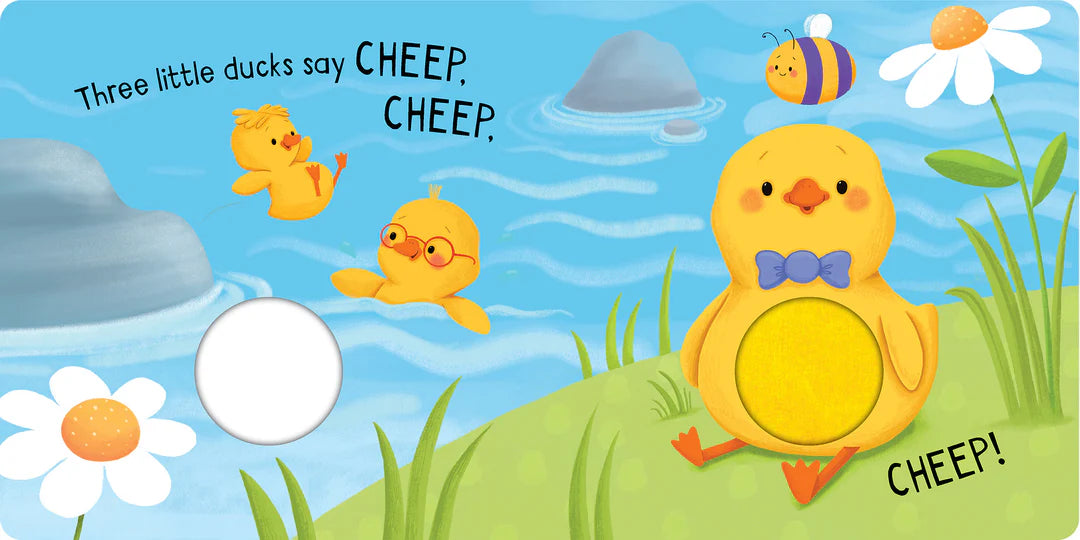 Book | Squeaky Plush Board Book - Five Little Ducks