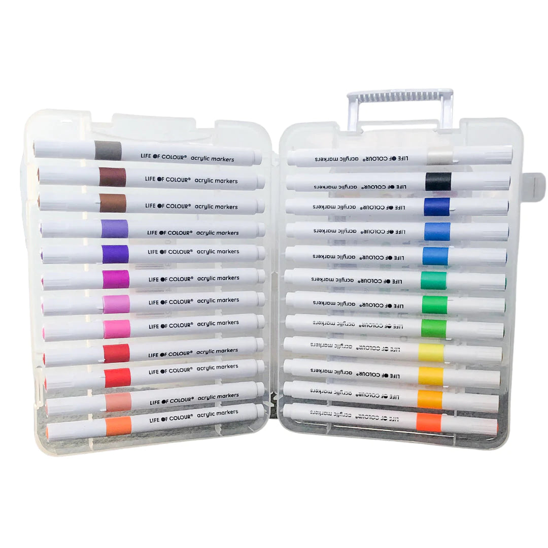 Life of Colour - Acrylic Markers - Set of 24
