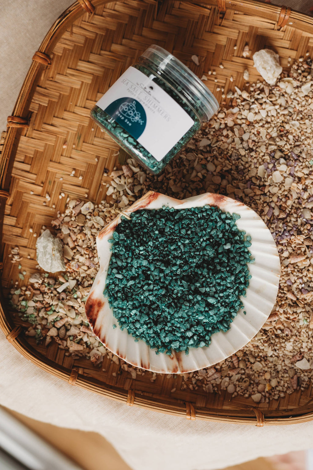 The Saltwater Collective - Deep Sea - Dark Emerald Green Sea Salt Shimmers Small
