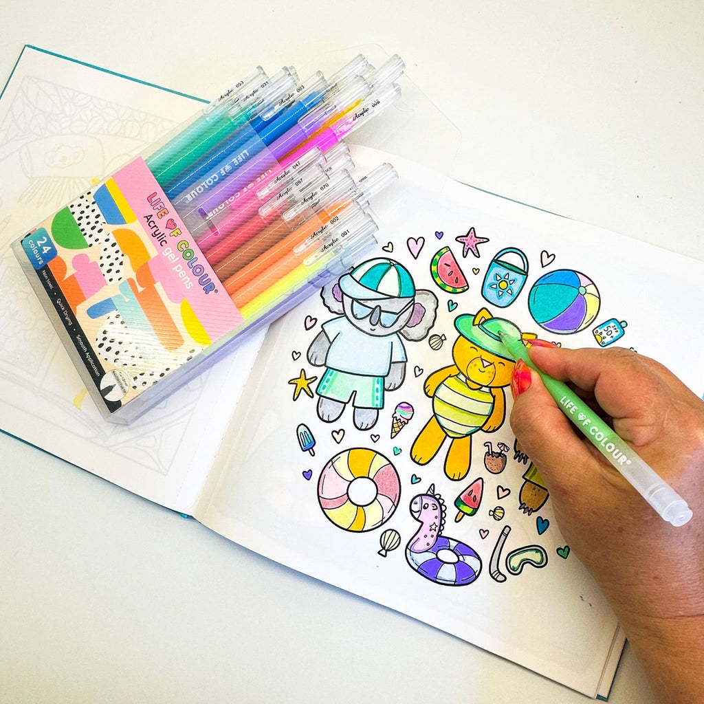 Life of Colour - Acrylic Gel Pens - Set of 24