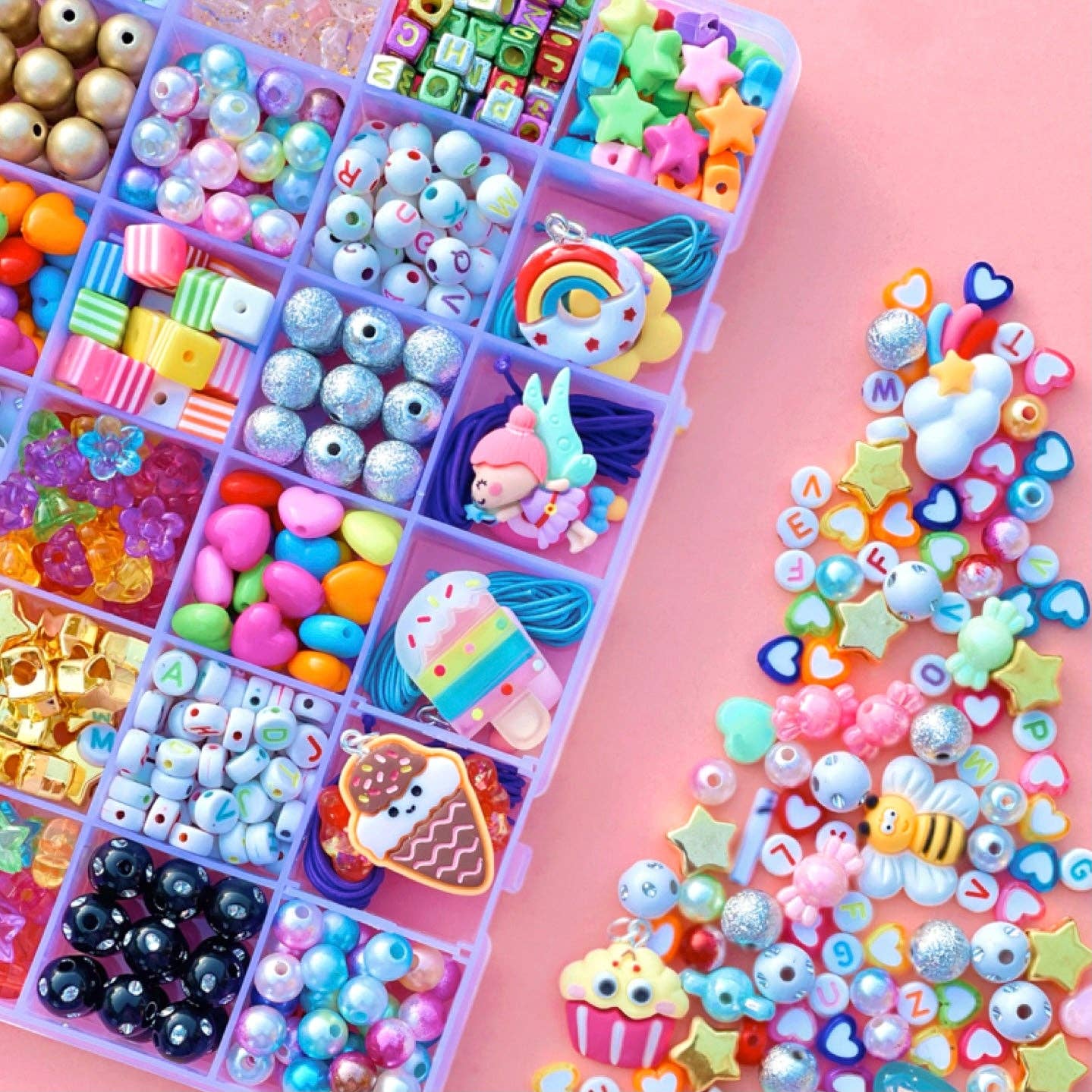 Sweet as Sugar Jewellery Making Kit Large Shapes & Colours