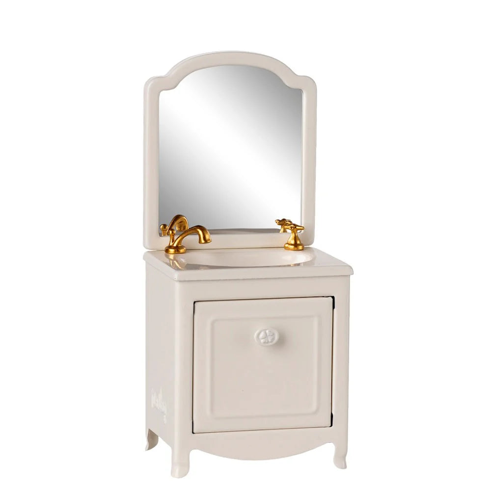 Maileg Sink Dresser Mouse Off White