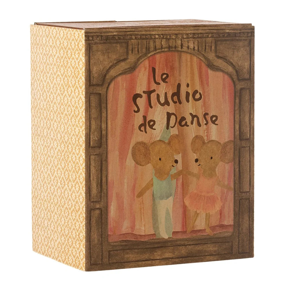 Maileg Ballet Mice Dance Studio Little Sister and Brother