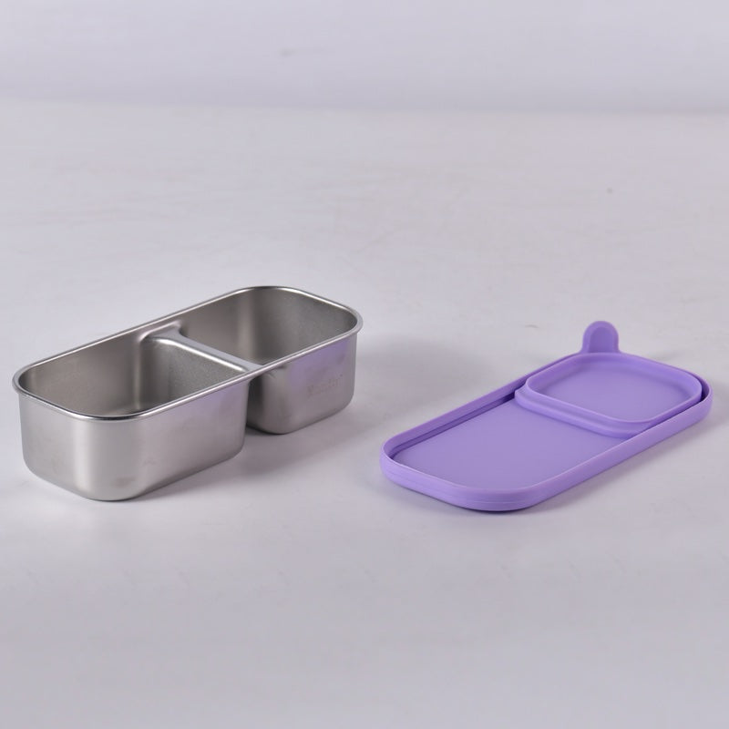 Kaally - Stainless Steel Snack Pot – 2 Compartment