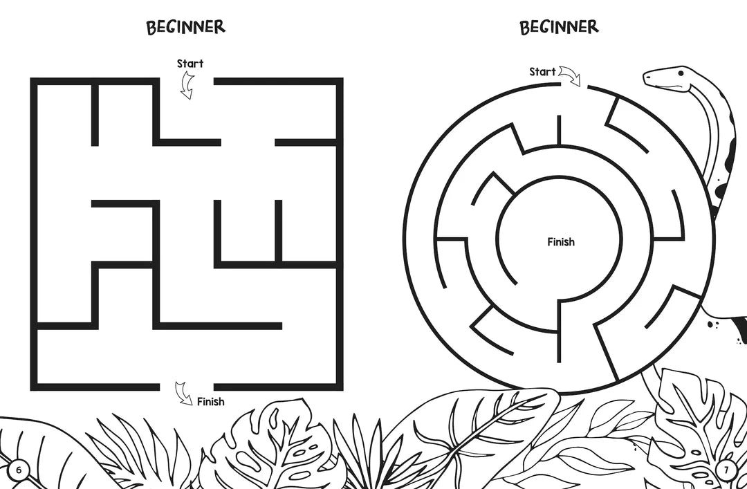 Book | Colouring and Mazes - Dinosaurs