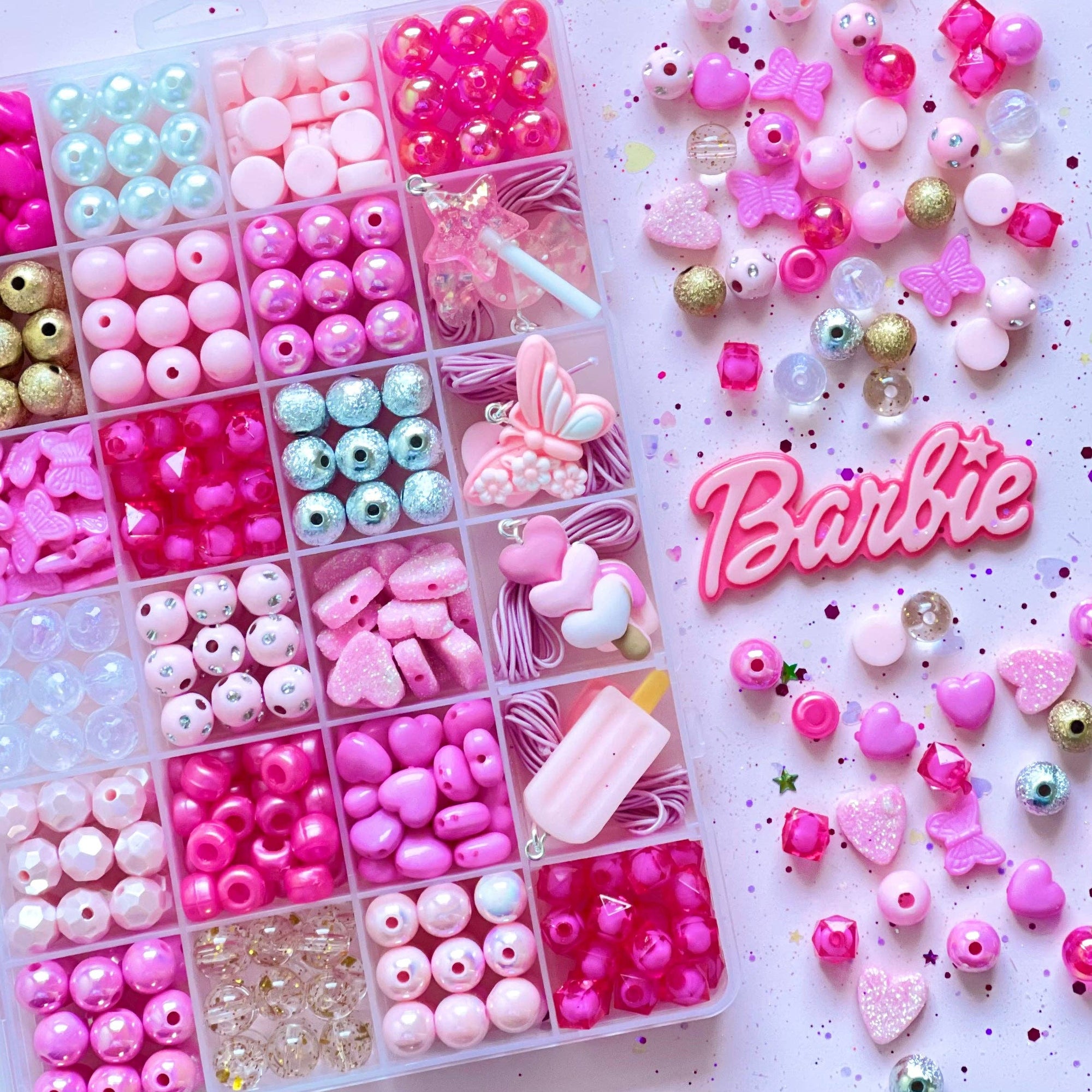 Sweet as Sugar Jewellery Making Kit Large Pink Sparkle