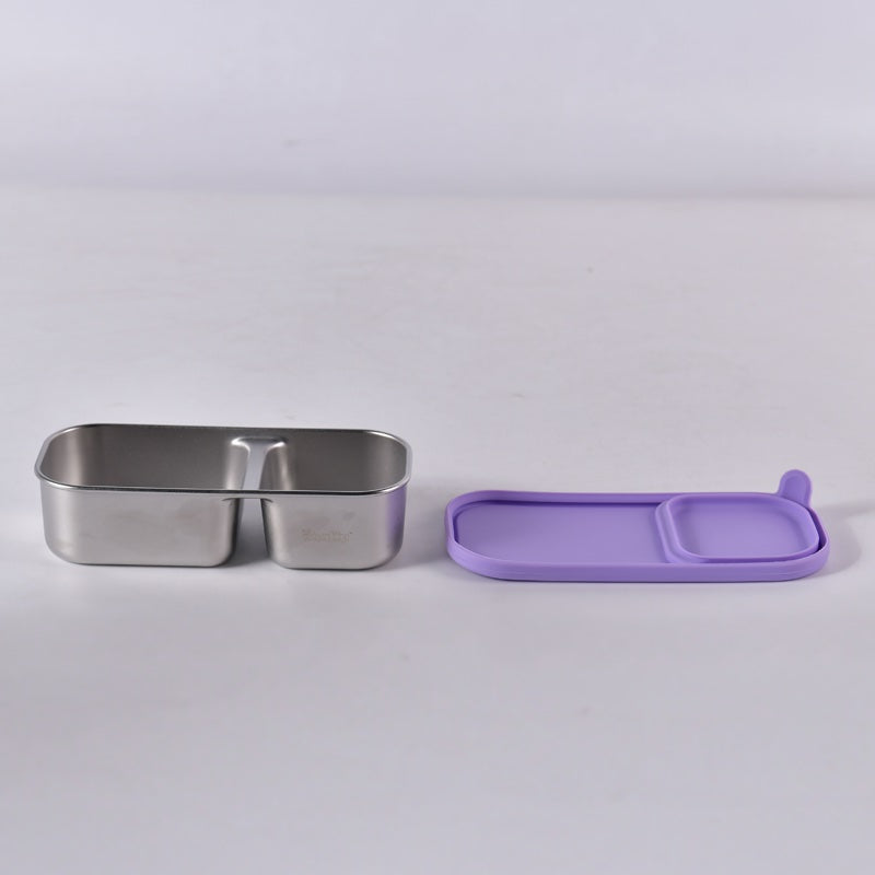 Kaally - Stainless Steel Snack Pot – 2 Compartment