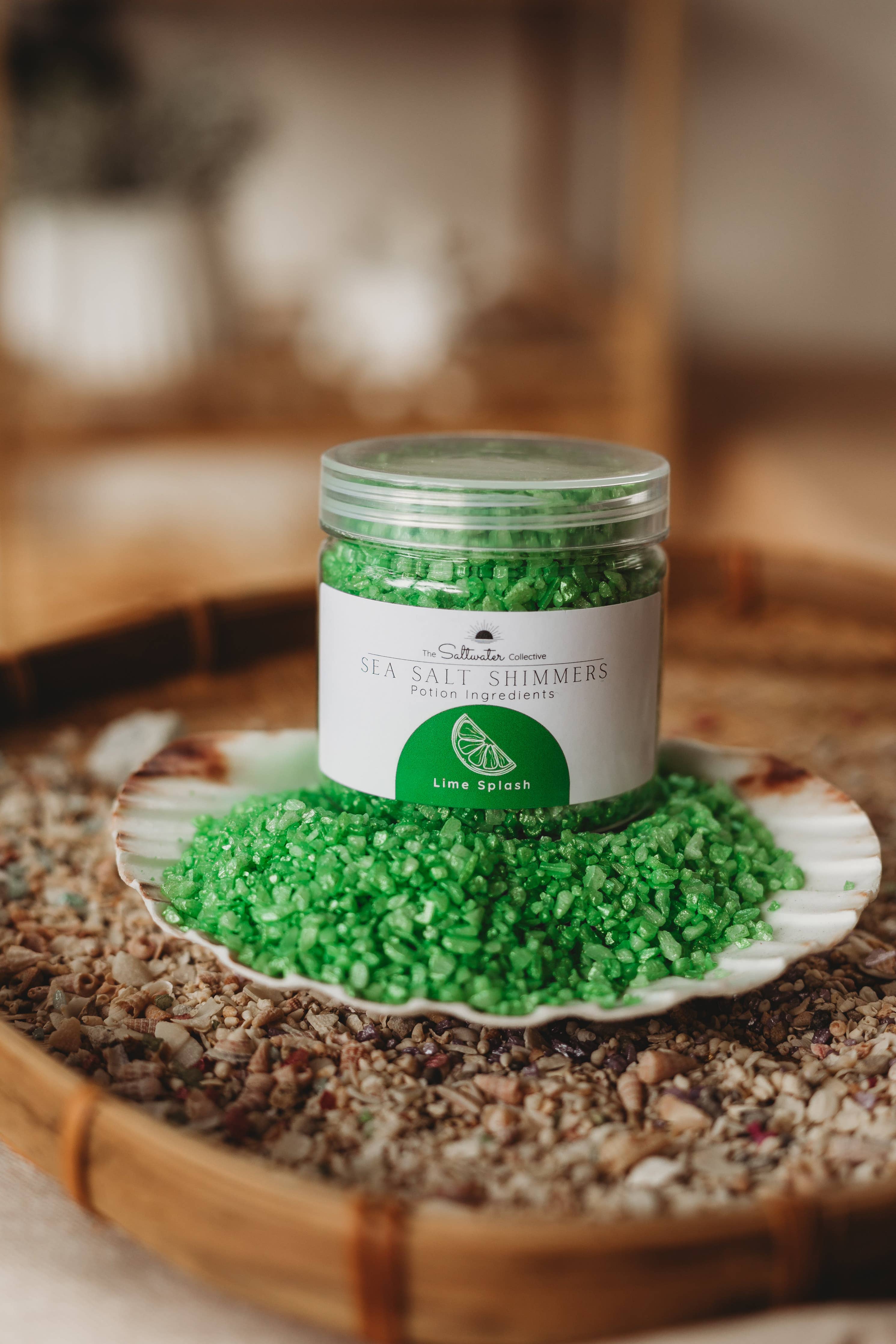The Saltwater Collective - Lime Splash - Yellow Sea Salt Shimmers Small