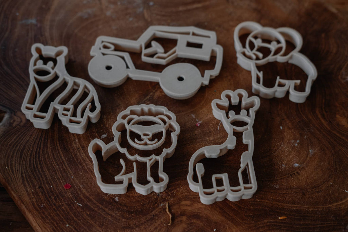 Kinfolk Pantry - Safari Cutter Set - Eco Playdough Tool