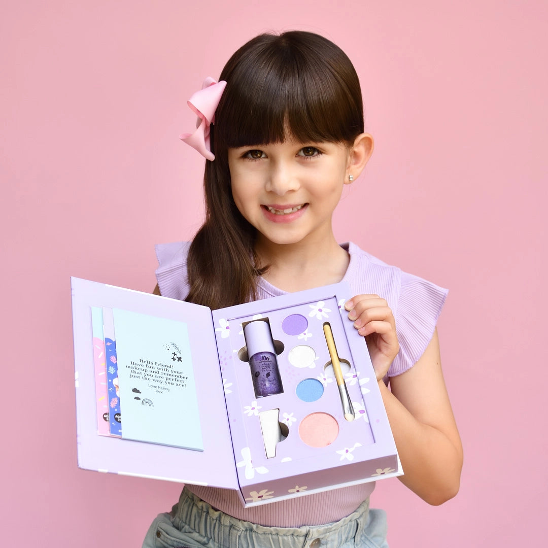No Nasties Kids - Nancy Kids Natural Pressed Powder Purple Makeup Palette Kit