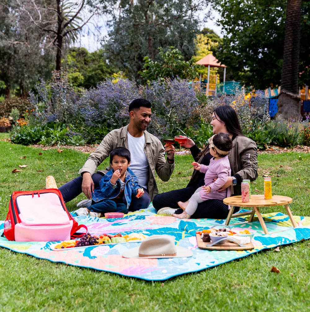Rudie Nudie Designs - Flamingo-A-Go-Go Picnic Rug