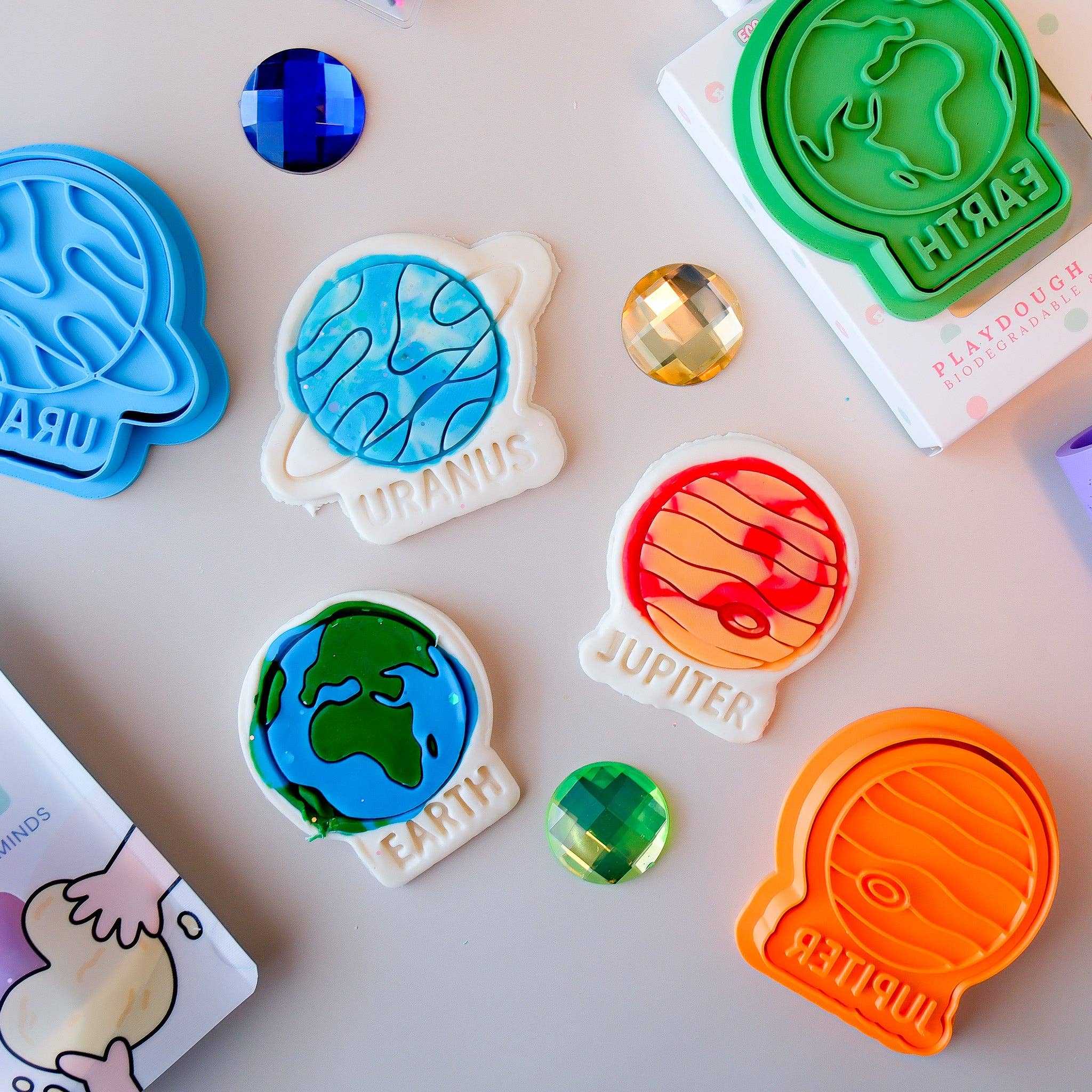 Play Sense - Eco Playdough Stamp | Limited Edition | Jupiter