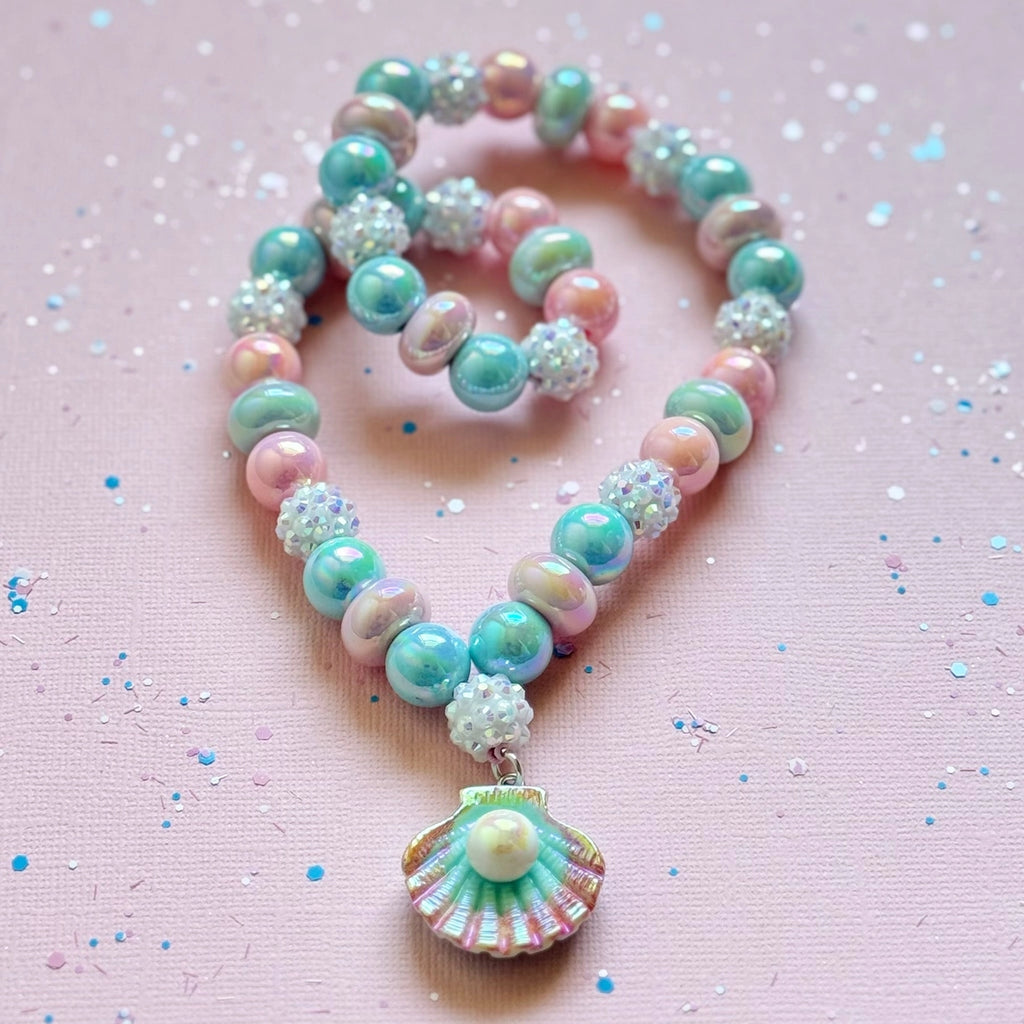 Sweet as Sugar Jewellery - Beaded Necklace Seashell Pearl