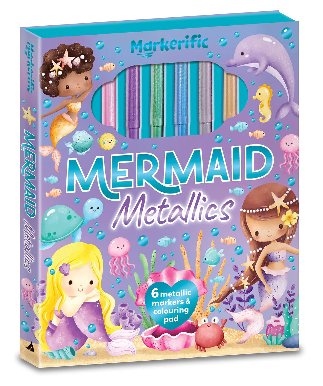 Book | Markerific - Activity Folder - Mermaid Metallics