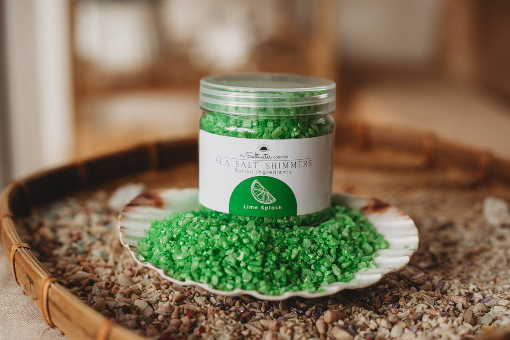 The Saltwater Collective - Lime Splash - Yellow Sea Salt Shimmers Small