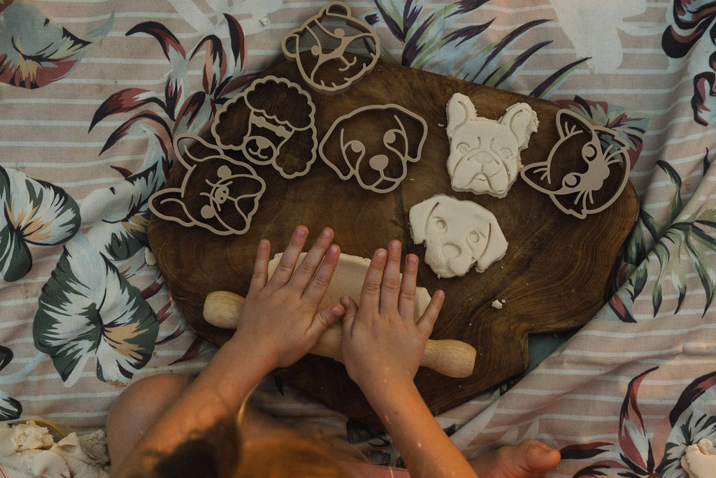 Kinfolk Pantry - Pet Friends Faces Cutter Set - Eco Playdough Tool