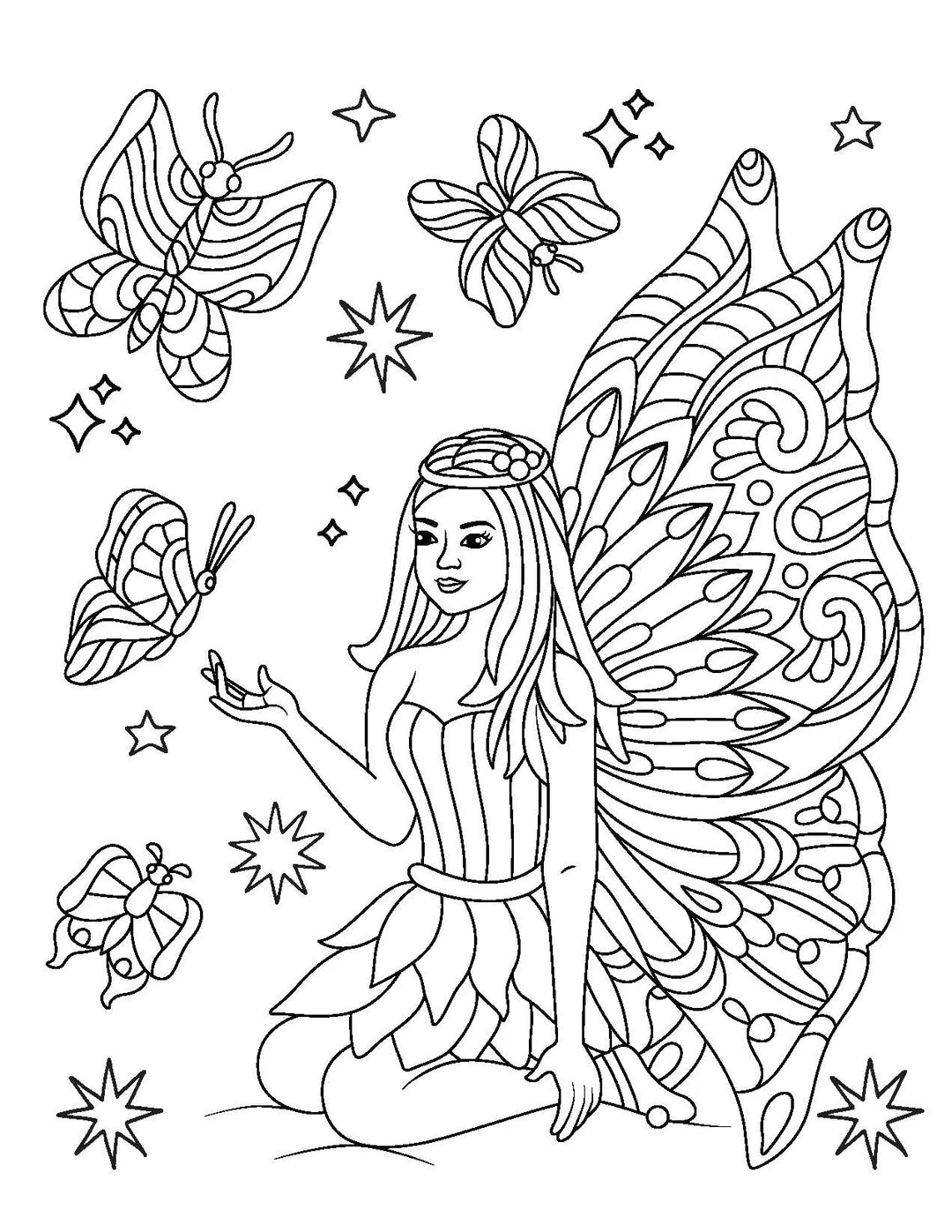 Book | Gem Sticker Colouring Book - Fairyland Friends