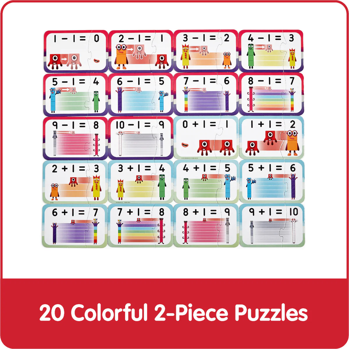 Hand2Mind - Numberblocks Adding and Subtracting Puzzle Set