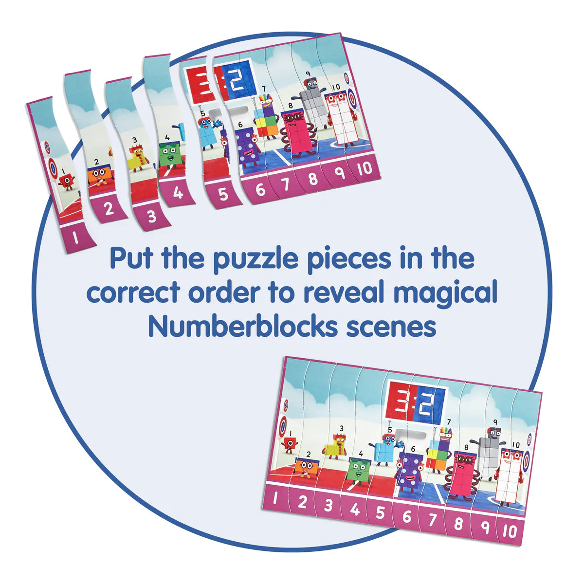 Hand2Mind - Numberblocks Sequencing Puzzle Set
